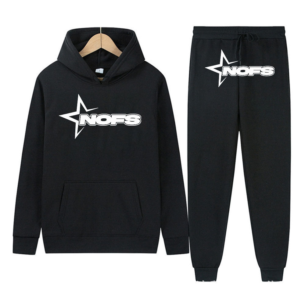 Sweater 2 piece graphic hoodie and trac pant