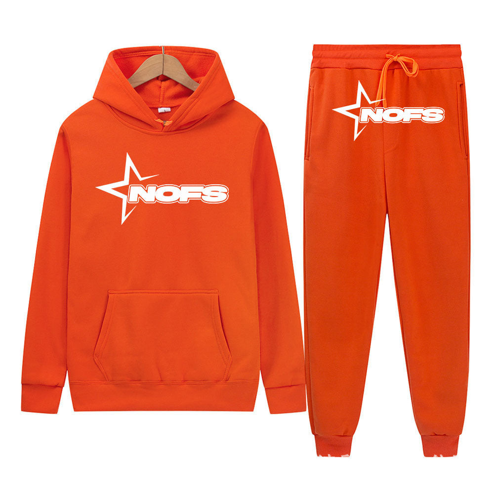 Sweater 2 piece graphic hoodie and trac pant