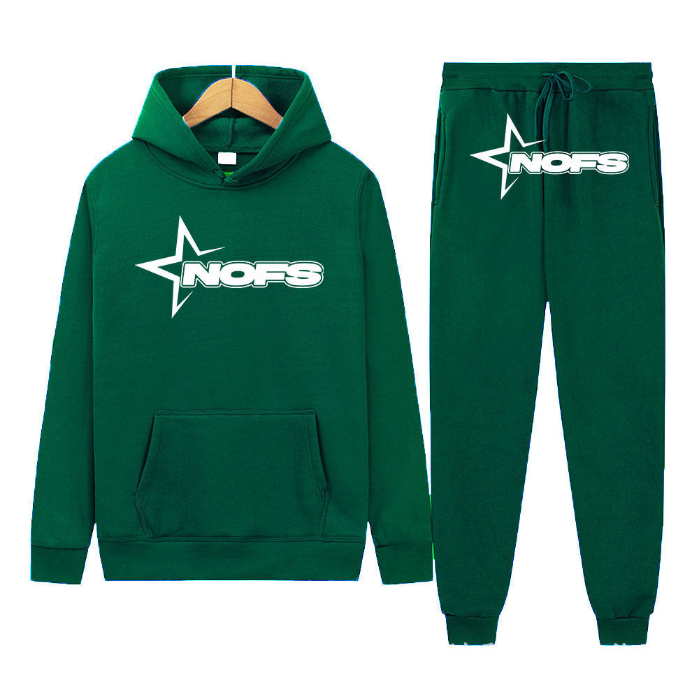 Sweater 2 piece graphic hoodie and trac pant