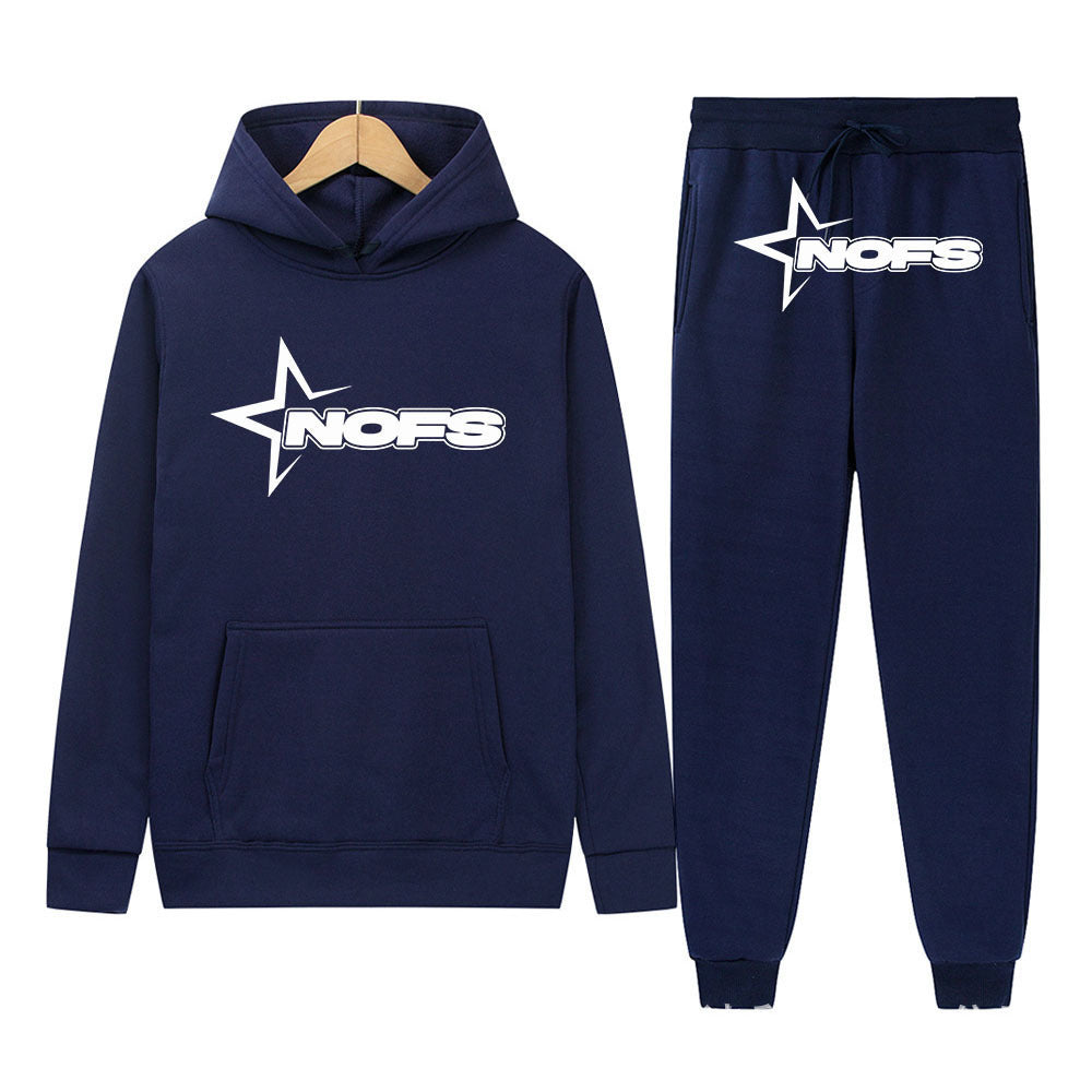 Sweater 2 piece graphic hoodie and trac pant