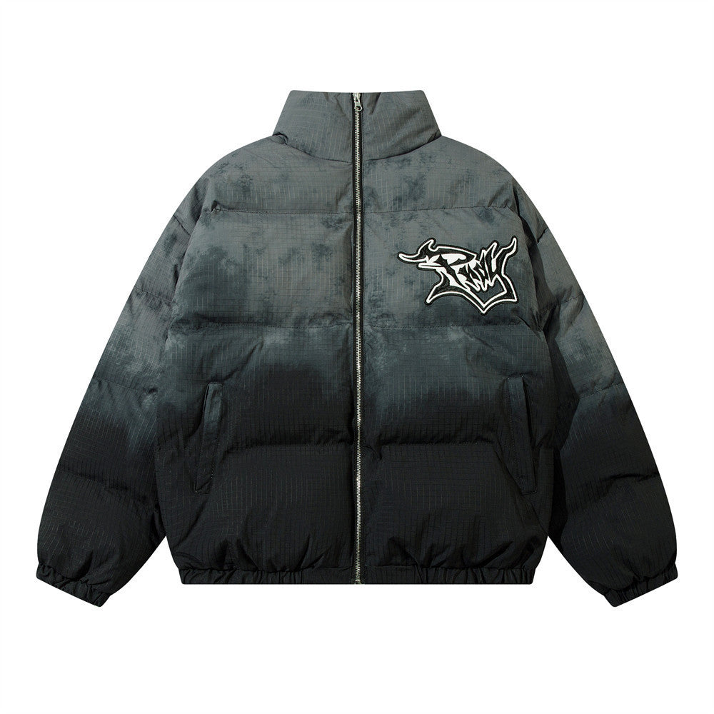 Gradient Cotton Clothing Embroidered puffer