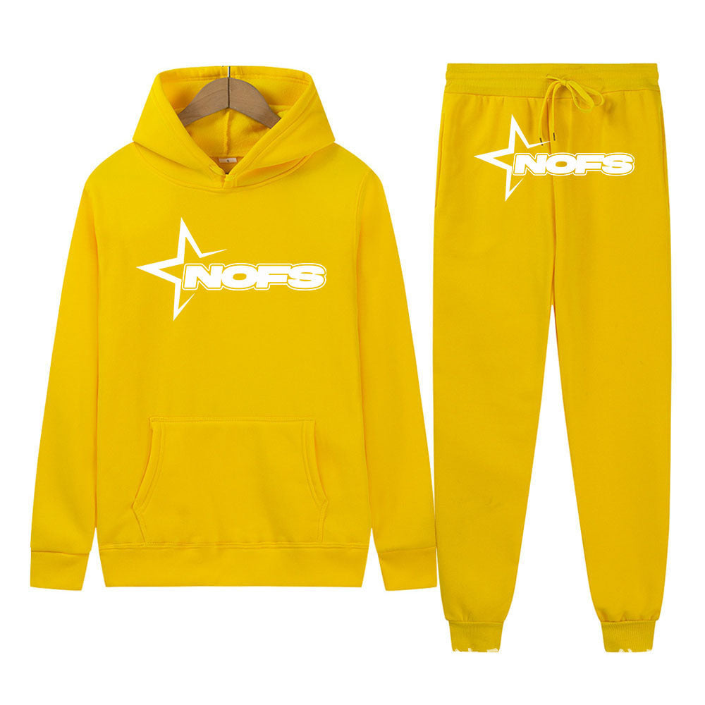 Sweater 2 piece graphic hoodie and trac pant