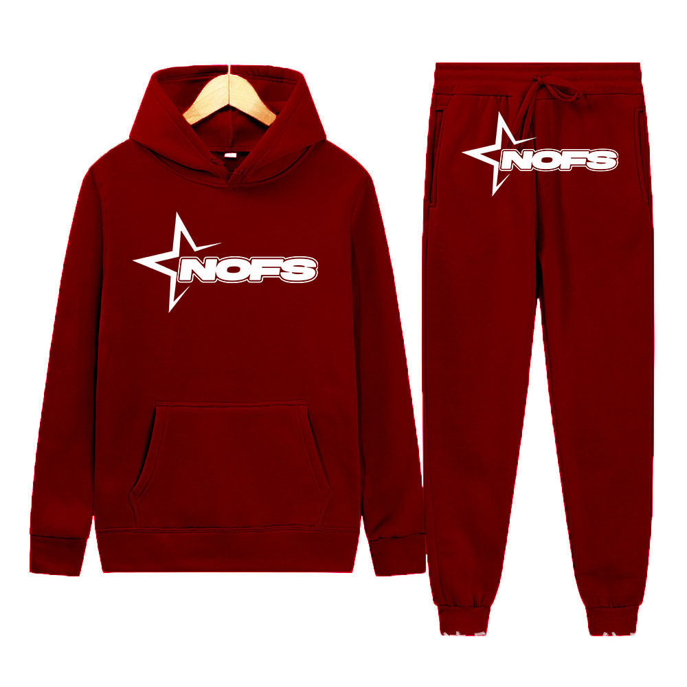 Sweater 2 piece graphic hoodie and trac pant