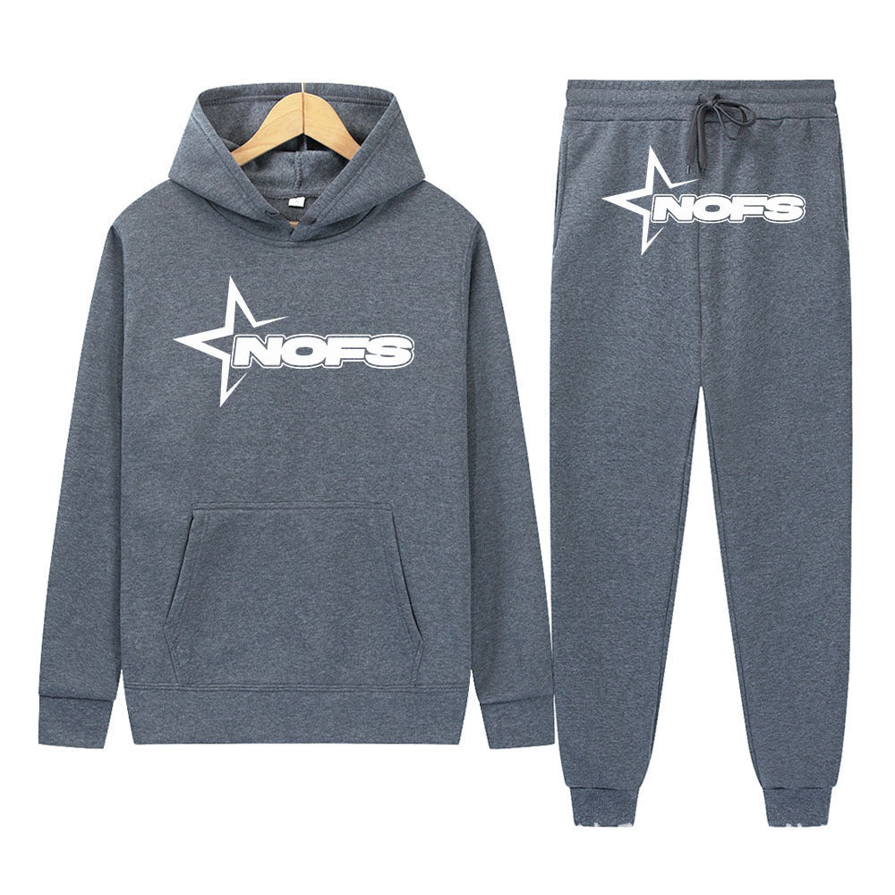 Sweater 2 piece graphic hoodie and trac pant