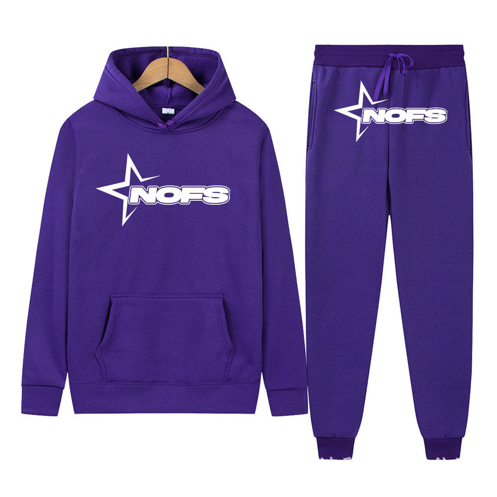 Sweater 2 piece graphic hoodie and trac pant